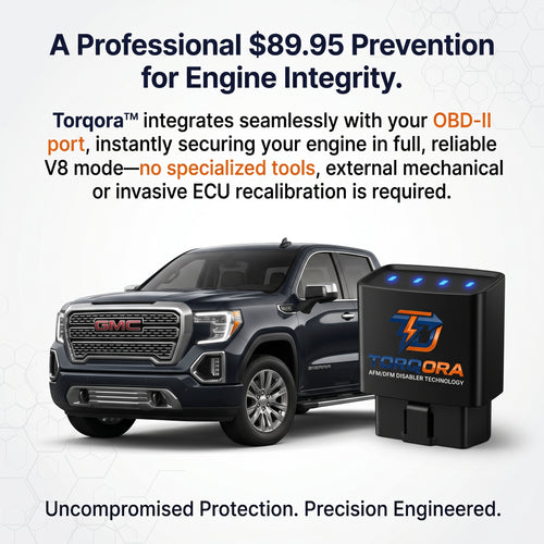 Torqora Pro AFM/DFM Disabler | Plug-In for GM V6 & V8, Full Cylinder Mode, OBD-II Installation